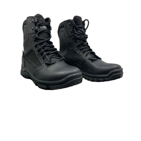 Danner Mens Tactical Lookout Boots Black Leather Lace Up Round Toe 7 D New - Picture 2 of 15